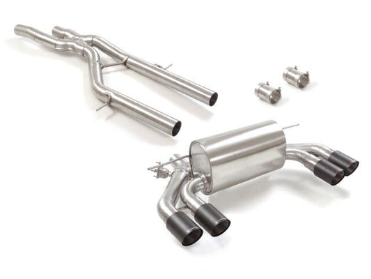 Ragazzon Stainless steel centre pipe + Stainless steel rear silencer left/right BMW F87 Coup¨ Competition 3.0 (302kW) 08/2018>> (50.0924.78)