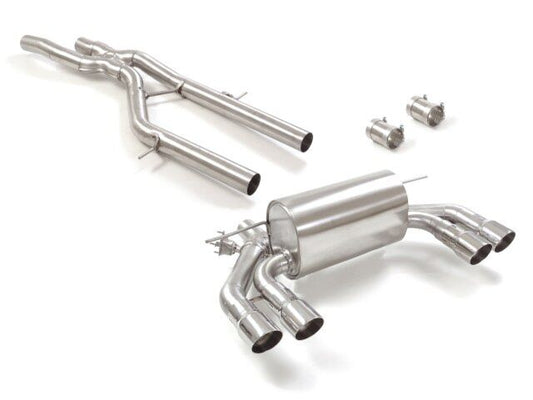 Ragazzon Stainless steel centre pipe + Stainless steel rear silencer left/right BMW F87 Coup¨ Competition 3.0 (302kW) 08/2018>> (50.0925.58)