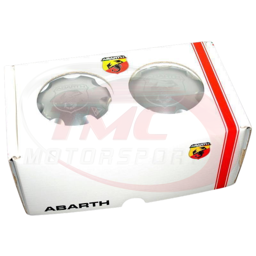 Genuine Abarth Aluminium Oil & Fuel Cap Set - 500 Abarth