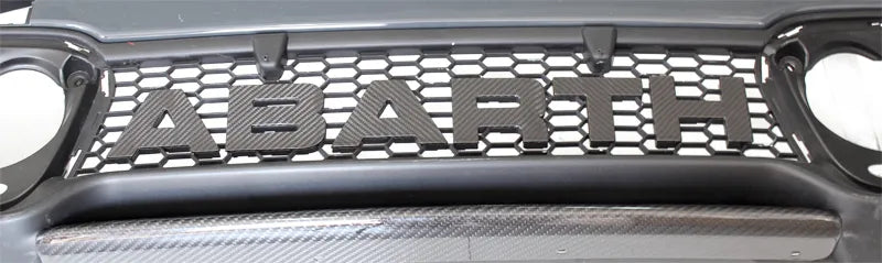 Abarth 595 2016 > Front Letters - Carbon Fibre