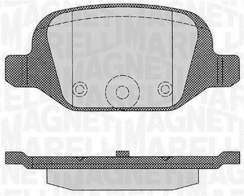 Magneti Marelli Abarth Brake Pads, Front - 500 Abarth