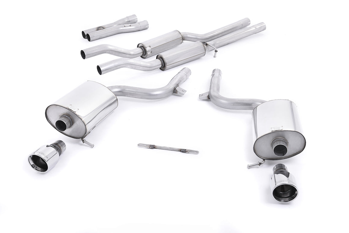 Milltek Exhaust  Audi A4 3.0 V6 B6 QUATTRO SALOON AVANT & CABRIOLET Cat-back Exhaust SSXAU100