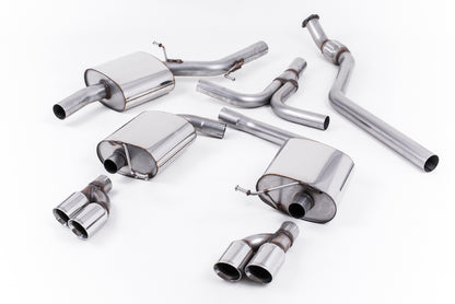 Milltek Exhaust  Audi A5 SPORTBACK 2.0 TFSI 2WD AND QUATTRO MANUAL Cat-back Exhaust SSXAU242