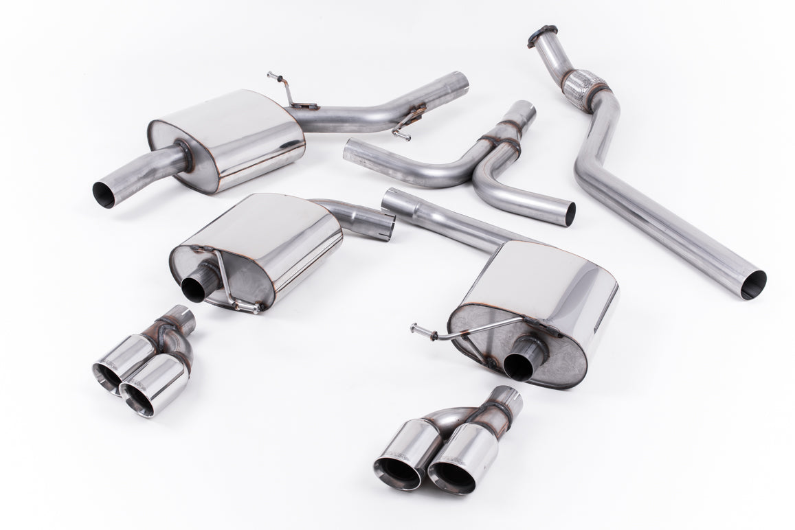 Milltek Exhaust  Audi A5 COUPE S LINE 2.0 TFSI 2WD AND QUATTRO (TIPTRONIC ONLY) Cat-back Exhaust SSXAU242