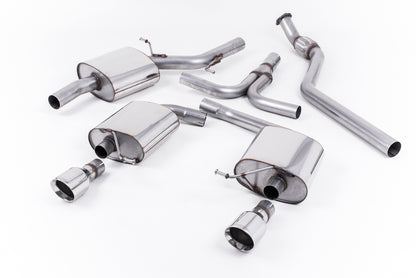 Milltek Exhaust  Audi A5 COUPE S LINE 2.0 TFSI 2WD AND QUATTRO (TIPTRONIC ONLY) Cat-back Exhaust SSXAU243