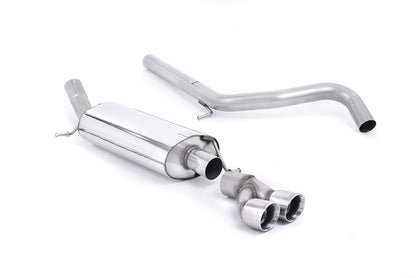 Milltek Exhaust Audi A1 1.4 TFSi 122PS 2010 on Cat Back Exhaust System Non-Resonated SSXAU283