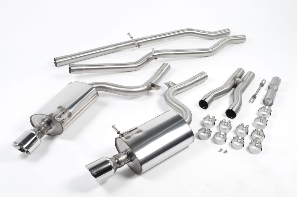 Milltek Exhaust Audi S4 4.2 V8 QUATTRO B6 SALOON AVANT AND CABRIOLET Cat-back Exhaust SSXAU038