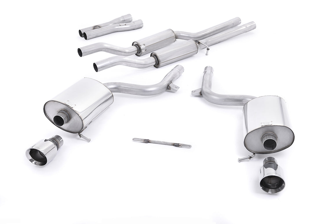 Milltek Exhaust  Audi A4 3.0 V6 B6 QUATTRO SALOON AVANT & CABRIOLET Cat-back Exhaust SSXAU296