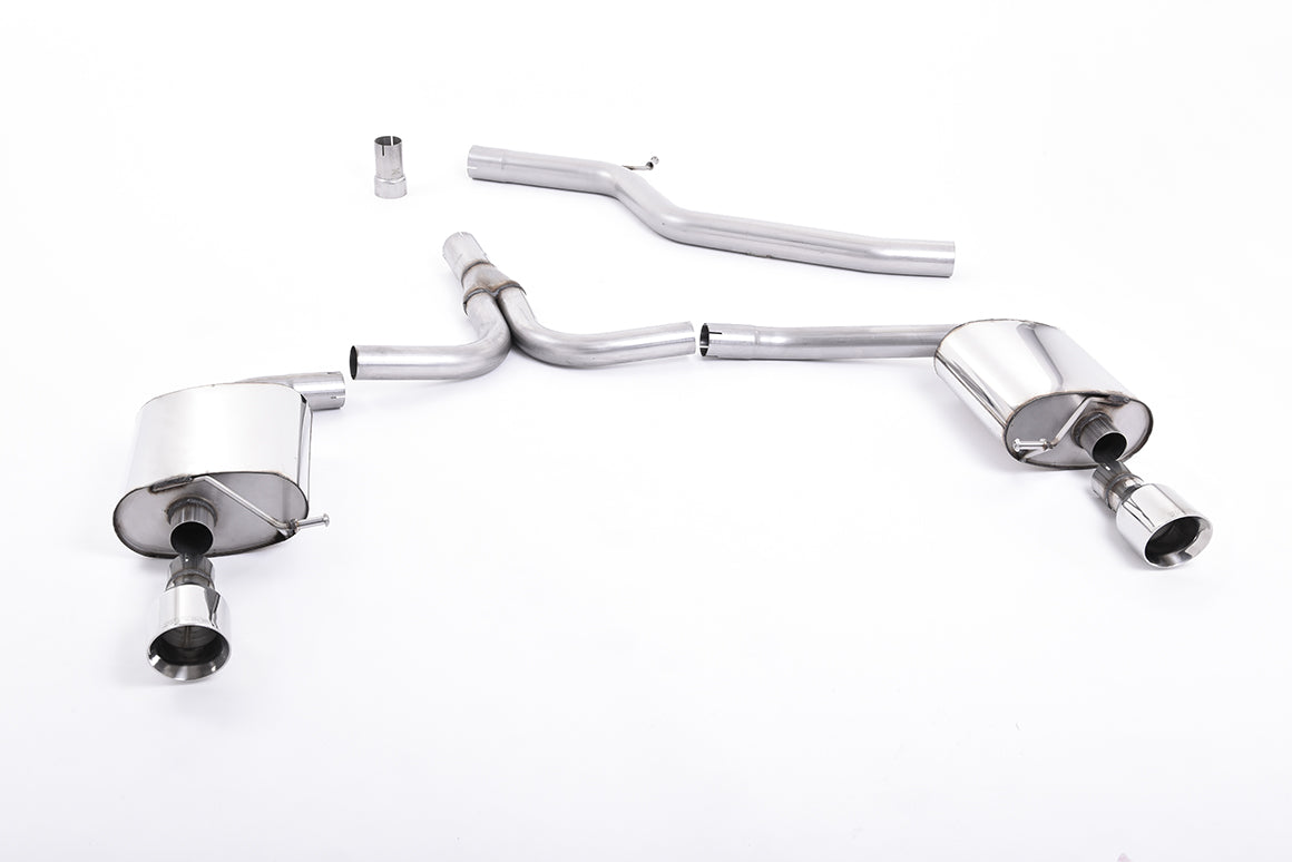 Milltek Exhaust  Audi A4 2.0 TDI B8 177PS QUATTRO SALOON AND AVANT Cat-back Exhaust SSXAU298