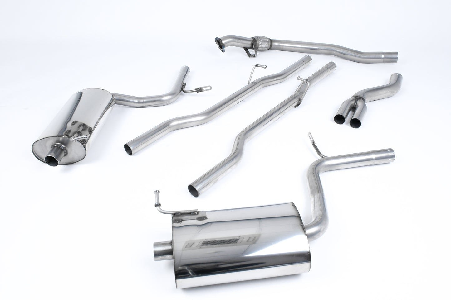 Milltek Exhaust  Audi A4 1.8T B6 QUATTRO SALOON  AVANT 163BHP (5 SPEED) Cat-back Exhaust SSXAU304