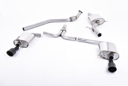 Milltek Exhaust  Audi A4 2.0 TFSI S LINE B8 (2WD AND QUATTRO MANUAL-ONLY) SALOON & AVANT Cat-back Exhaust SSXAU435