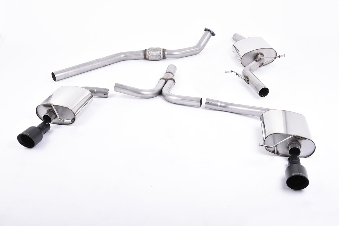 Milltek Exhaust  Audi A4 2.0 TFSI S LINE B8 (2WD AND QUATTRO TIPTRONIC-ONLY) SALOON & AVANT Cat-back Exhaust SSXAU436