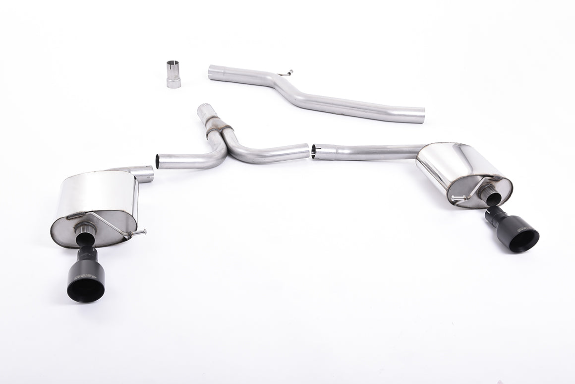 Milltek Exhaust  Audi A4 2.0 TDI B8 140PS / 177PS 2WD SALOON AND AVANT (S LINE MODELS ONLY) Cat-back Exhaust SSXAU437