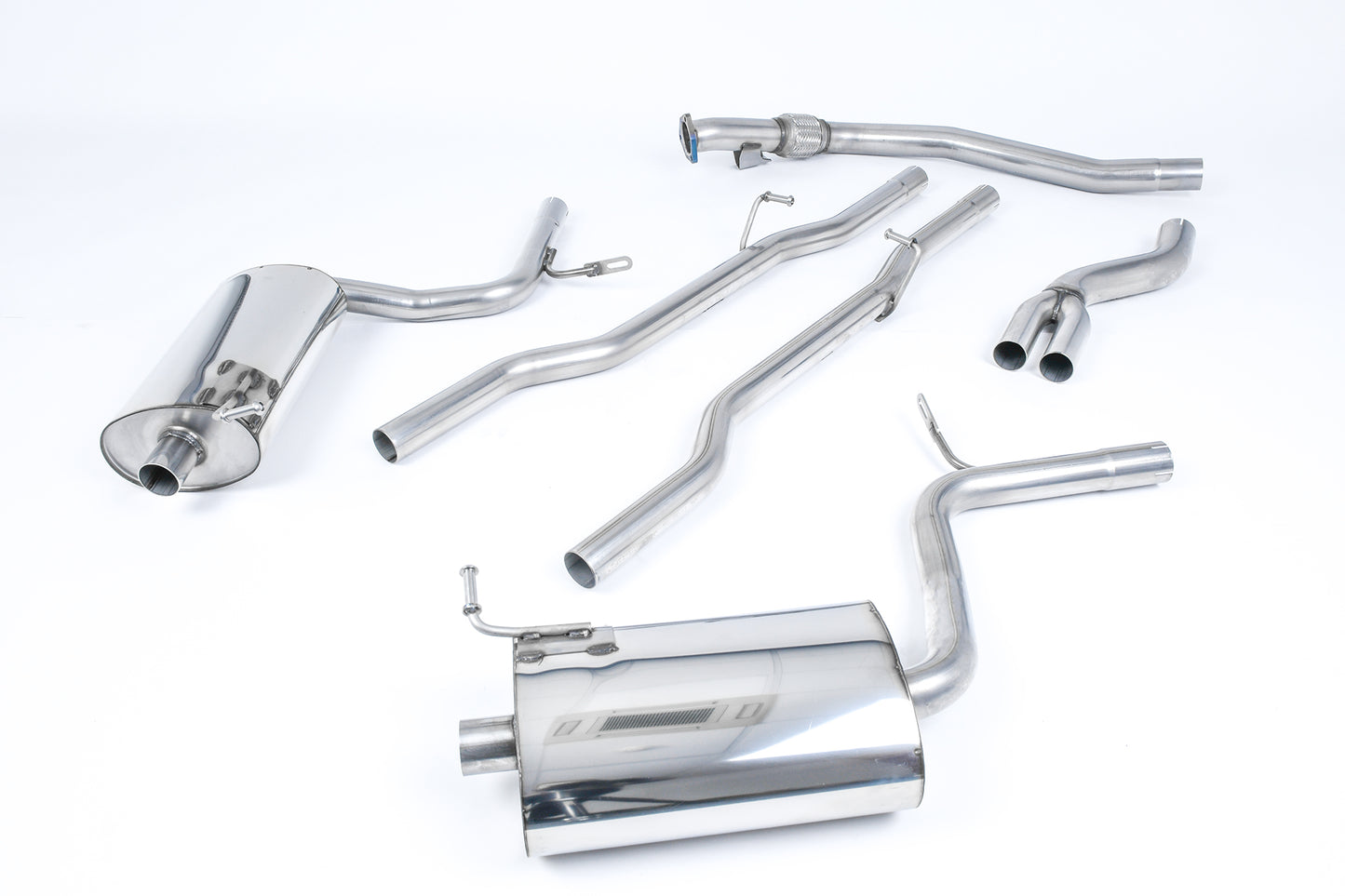 Milltek Exhaust  Audi A4 1.8T B6 QUATTRO SALOON  AVANT 190BHP (6 SPEED) Cat-back Exhaust SSXAU511