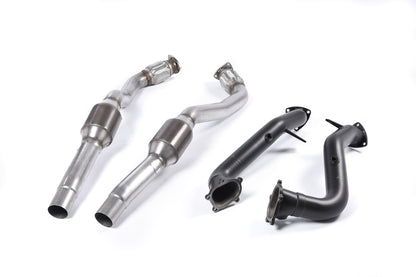 Milltek Exhaust  Audi RS7 C7 Sportback 4.0 V8 TFSi Biturbo Large Bore Downpipes and Hi Flow Sports Cats SSXAU554