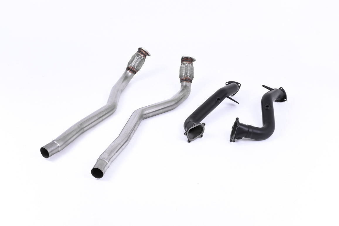 Milltek Exhaust  Audi S7 Sportback 4.0 TFSI quattro S tronic 2012-2018 Large-bore Downpipes and Cat Bypass Pipes SSXAU555