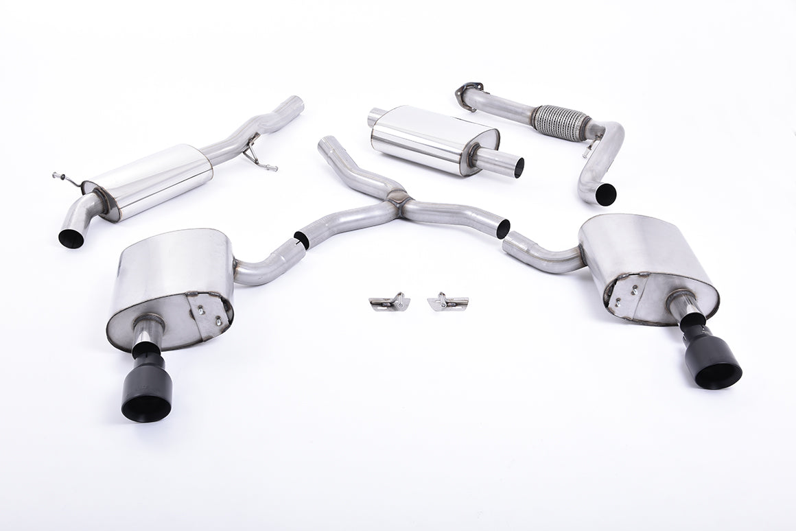 Milltek Exhaust  Audi A4 2.0 TFSI B9 Quattro Saloon & Avant Cat-back Exhaust (Non GPF Equipped Models Only) SSXAU607