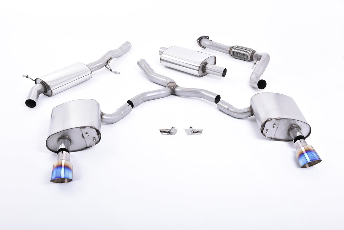 Milltek Exhaust  Audi A4 2.0 TFSI B9 Quattro Saloon & Avant Cat-back Exhaust (Non GPF Equipped Models Only) SSXAU610