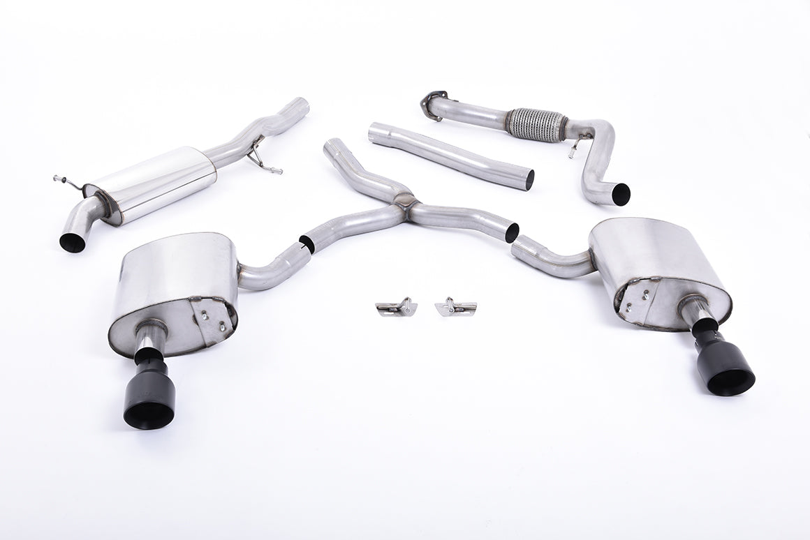 Milltek Exhaust  Audi A4 2.0 TFSI B9 Quattro Saloon & Avant Cat-back Exhaust (Non GPF Equipped Models Only) SSXAU611