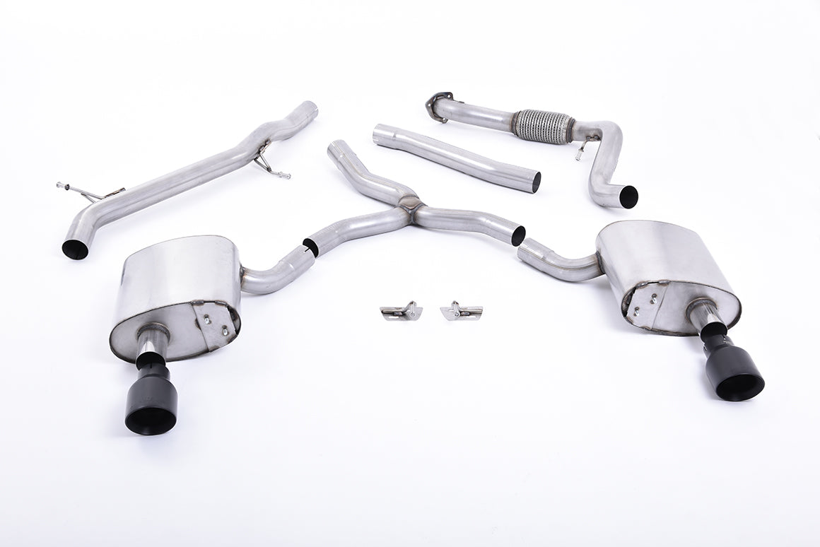 Milltek Exhaust  Audi A4 2.0 TFSI B9 Quattro Saloon & Avant Cat-back Exhaust (Non GPF Equipped Models Only) SSXAU615