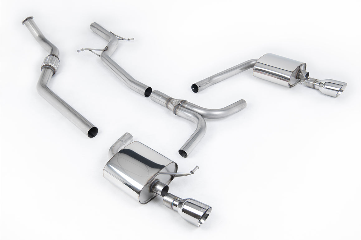 Milltek Exhaust  Audi A4 2.0 TFSI S line B8 (2WD and quattro Tiptronic-only) Saloon & Avant 2008-2011Cat-back Exhaust SSXAU629