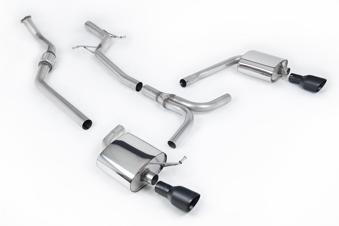 Milltek Exhaust  Audi A4 2.0 TFSI S line B8 (2WD and quattro Tiptronic-only) Saloon & Avant 2008-2011 Cat-back Exhaust SSXAU633