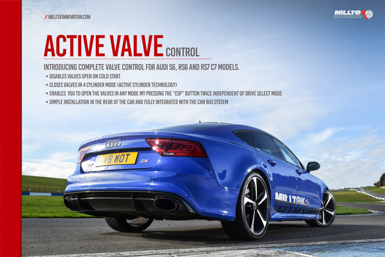 Milltek Active Valve Control - Active Valve Control System - RS6 - C7 4.0 TFSI biturbo quattro inc Performance Edition - 2013-2020 - SSXAU675