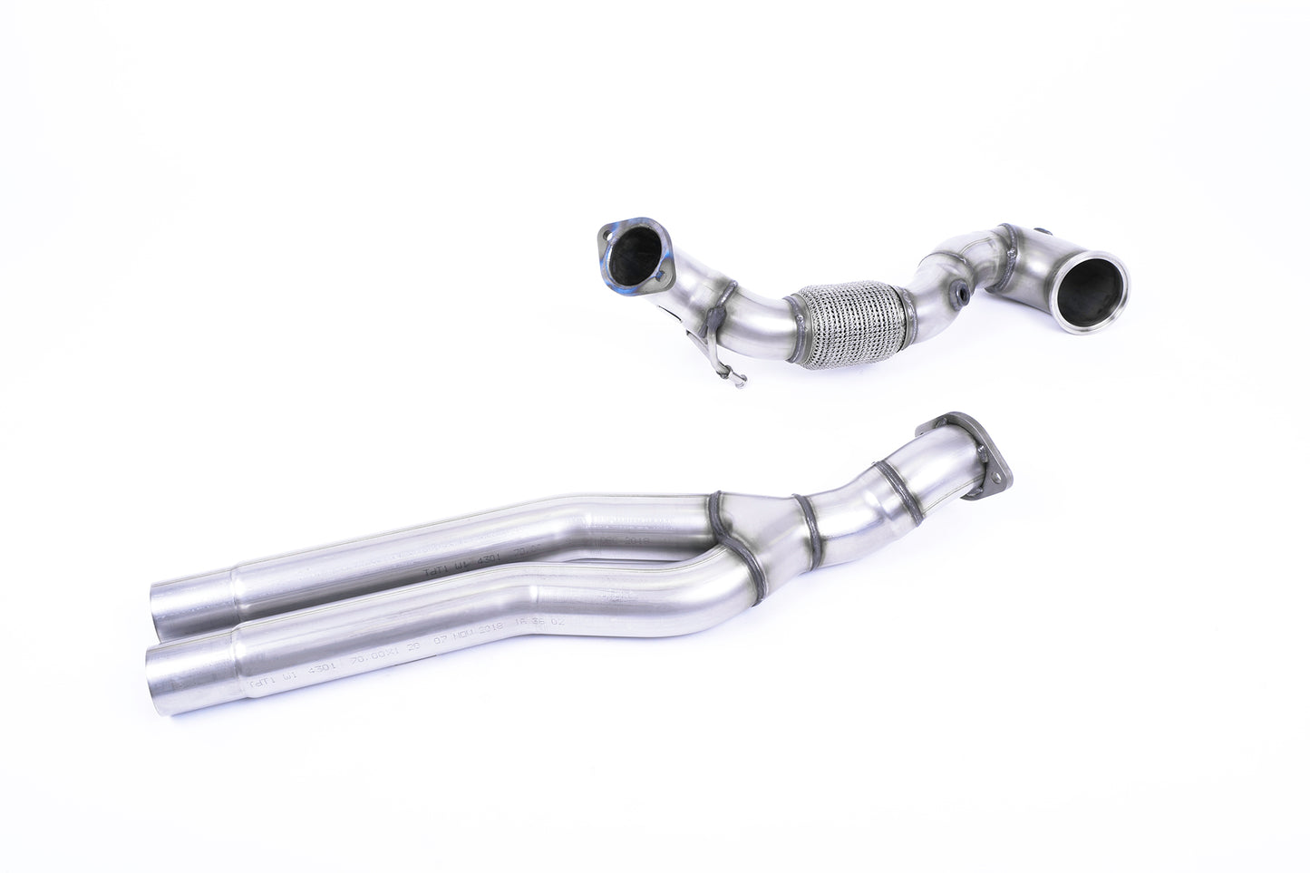 Milltek Exhaust  Audi RS3 Saloon / Sedan 400PS (8V MQB) Large-bore Downpipe and De-cat (Non-OPF/GPF Models) SSXAU727