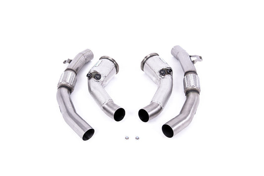 Milltek Large-bore Downpipes and Cat Bypass Pipes - Fits to Milltek Sport Cat Back System - Requires Stage 2 ECU Software - S8 - D5 4.0 TFSI V8 Saloon / Sedan (Non OPF/GPF US/ROW Models) - 2020 - SSXAU907