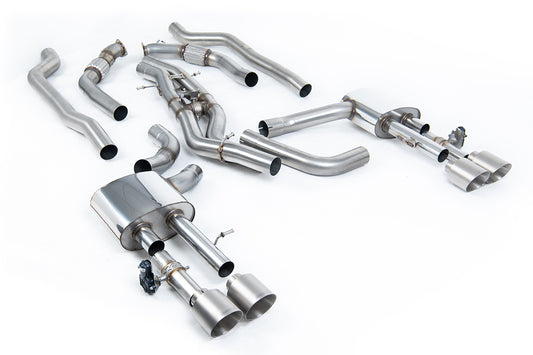 Milltek Exhaust  Audi S8 D5 4.0 TFSI V8 Saloon / Sedan (OPF/GPF UK/Euro Models) Particulate Filter-back Exhaust SSXAU950