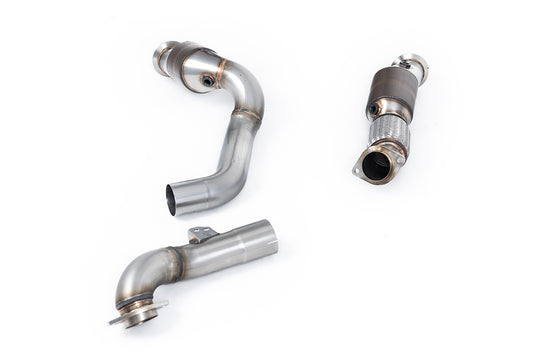 Milltek Exhaust  BMW 3 Series M3 G81 Touring & M3 Competition S58 3.0 Turbo (OPF/GPF Equipped Cars Only) Large Bore Downpipes and Hi-Flow Sports Cats SSXBM1235