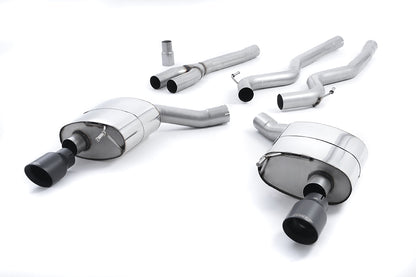 Milltek Exhaust  Ford Mustang 2.3 Ecoboost (Fastback) Cat Back Exhaust System Non Resonated Dual Black Tips SSXFD176