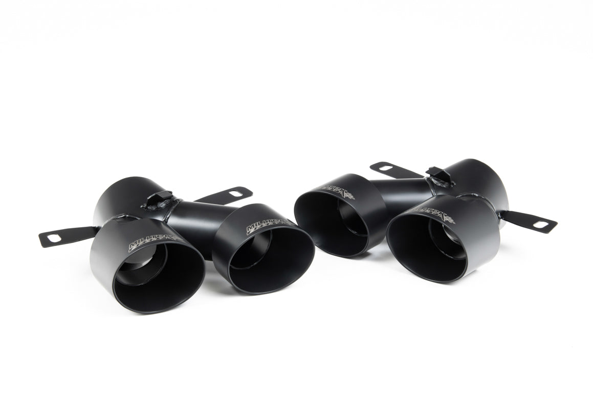 Milltek Exhaust  Mercedes A-Class A35 AMG 2.0 Turbo Black Tailpipe Tips For Exhaust SSXMZ134