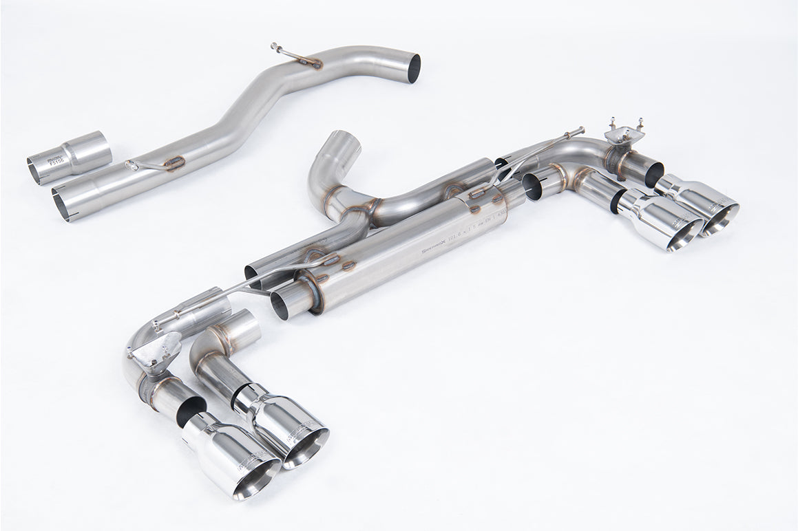 Milltek Exhaust  Volkswagen Golf R MK7 2.0 TSI 300PS 80mm RACE System (Non-Resonated  LOUD / LOUDEST) Cat-back Exhaust SSXVW713