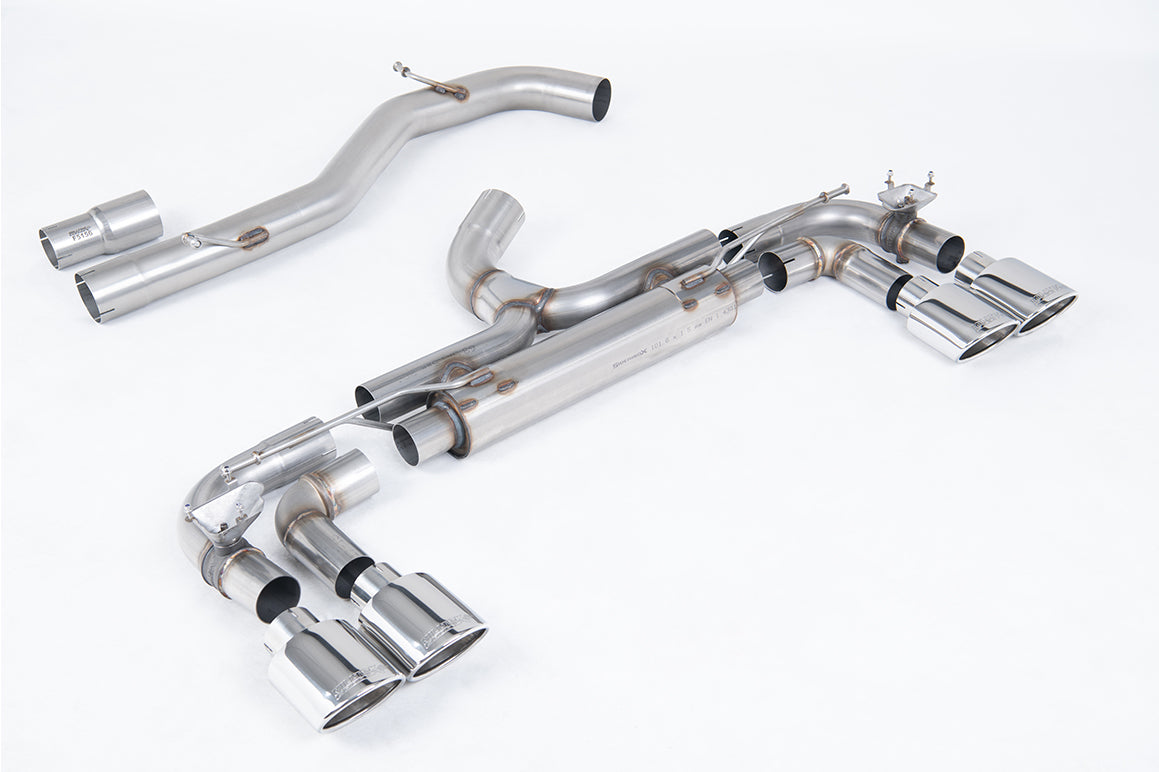 Milltek Exhaust  Volkswagen Golf R MK7 2.0 TSI 300PS 80mm RACE System (Non-Resonated  LOUD / LOUDEST) Cat-back Exhaust SSXVW718