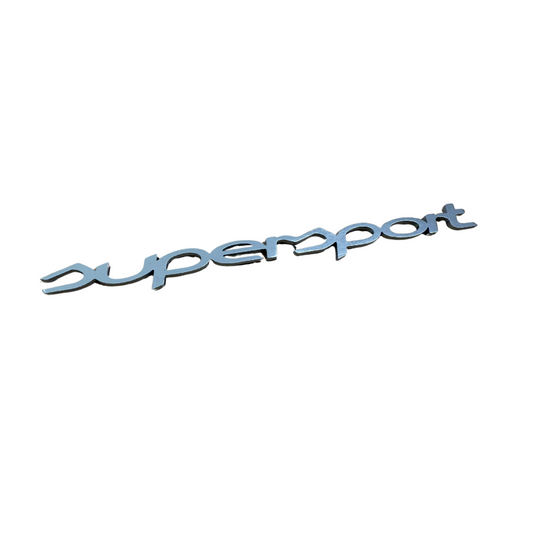 Supersport Badge Small Silver 20.5 x 1.5 cm - OLD STOCK REDUCED TO CLEAR