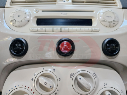 Abarth 500 / 595 / 695 Dashboard Button Surrounds - Various Options