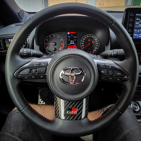 Toyota GR Yaris Lower Part Steering Wheel Cover - Carbon Fibre