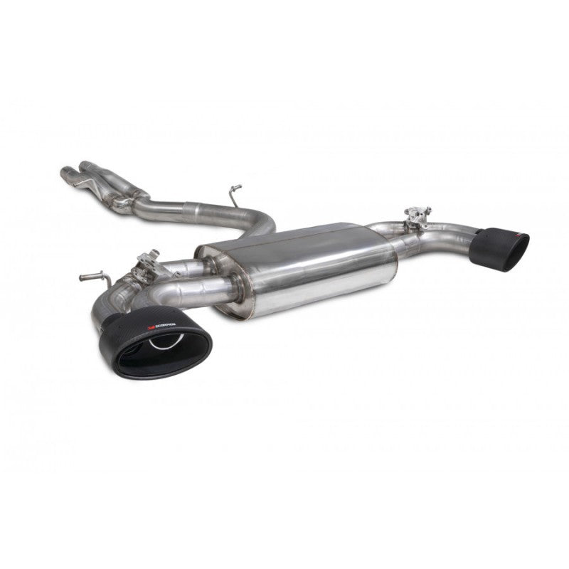 Scorpion Exhausts - Audi RS3 8V Facelift Sportback Non Resonated Cat-Back / GPF Back System With Electronic Valves SAUS079CF