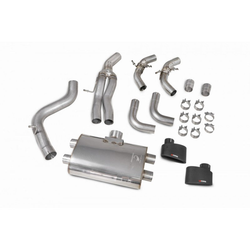 Scorpion Exhausts - Audi RS3 8V Facelift Sportback Non Resonated Cat-Back / GPF Back System With Electronic Valves SAUS079CF