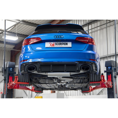 Scorpion Exhausts - Audi RS3 8V Facelift Sportback Resonated Cat-Back / GPF Back System With No Valves SAU080CF