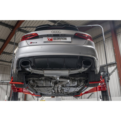 Scorpion Exhausts - Audi RS3 8V Pre-Facelift Sportback Non Resonated Cat-Back With Valves SAUS106CF