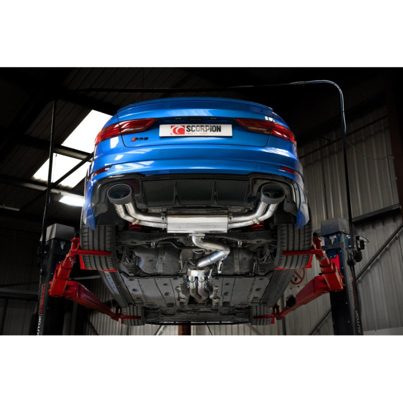 Scorpion Exhausts - Audi RS3 Saloon 8V Resonated Cat-Back / GPF Back System With Electronic Valves SAU083CF