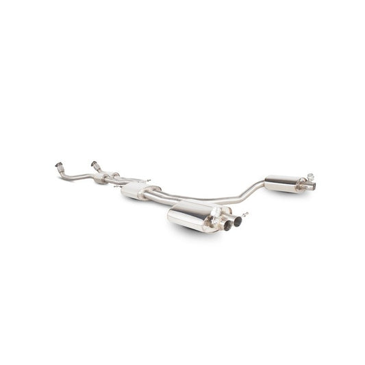 Scorpion Exhausts - Audi RS4 B8 4.2 FSI Quattro Avant/RS5 B8 4.2 V8 Coupe Resonated Cat-Back System Inc Active Exhaust Valve SAU048SYS