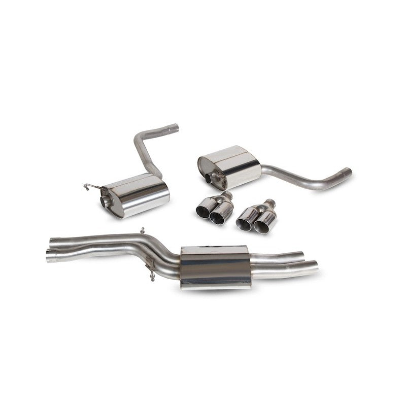 Scorpion Exhausts - Audi S4 3.0 TFSI V6 Quattro & Avant B8 & B8.5 2009 To 2016 Resonated Half System SAU044