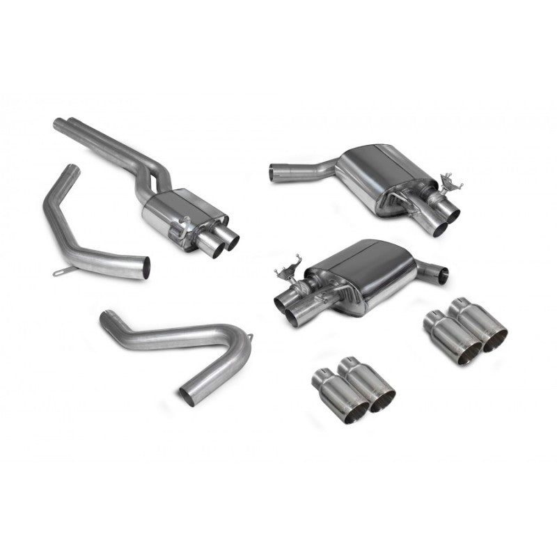 Scorpion Exhausts - Audi S4 B9 3.0T V6 Quattro Avant & Saloon 2017 - 2018 Resonated Half System SAU088