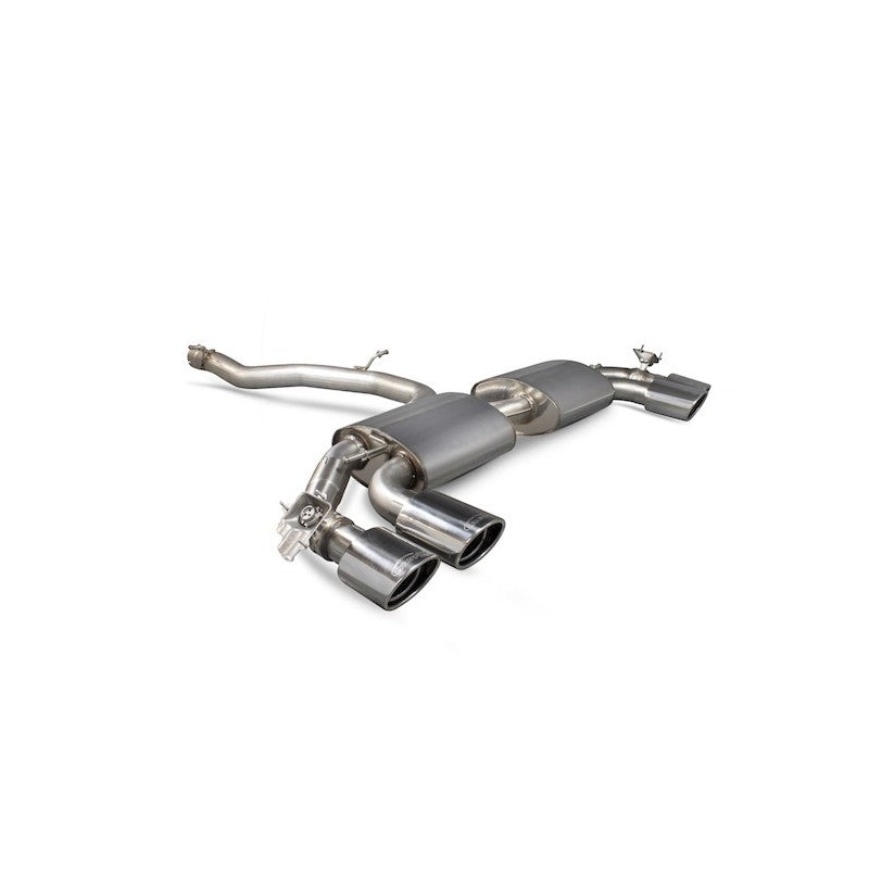 Scorpion Exhausts - Audi TT S Mk3 Non GPF Model 2014 To 2018 Non-Resonated Cat-Back System (With Valves) SAUS055