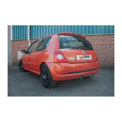 Scorpion Exhausts - Renault Clio MK2 2.0 182 03-06 2003 To 2006 Resonated Cat-Back System SRN019D