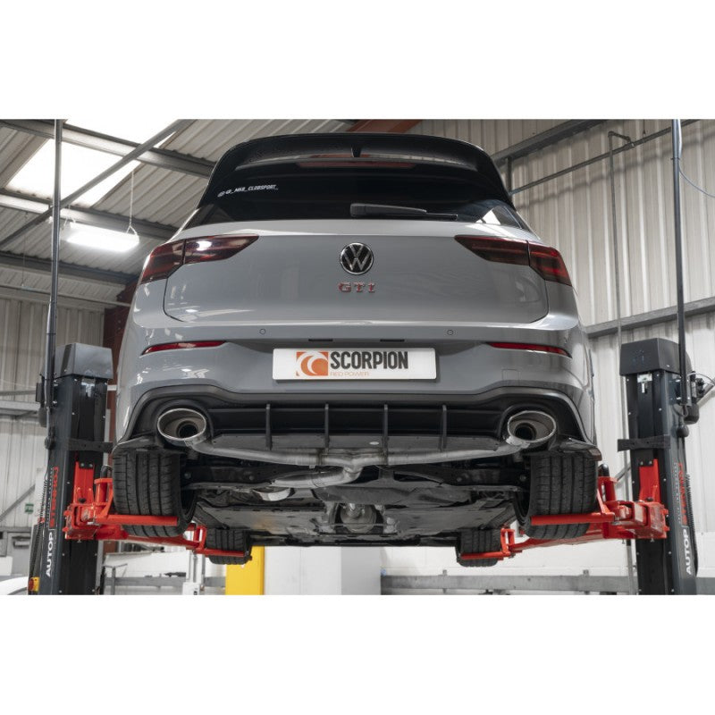 Scorpion Exhausts - Volkswagen Golf MK8 GTi Clubsport Non Resonated GPF Back Exhaust System SVWS069