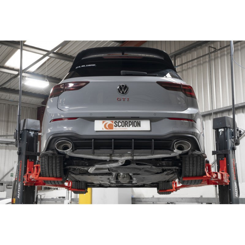 Scorpion Exhausts - Volkswagen Golf MK8 GTi Clubsport Non Resonated Predator GPF Back System VERY LOUD SVWS070